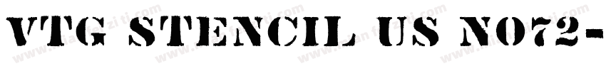Vtg Stencil US No72字体转换